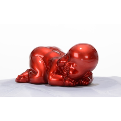 LA Furniture XD0052 Modern Red Baby Sleeping Sculpture VGTH-XD0052-RED Contemporary Style by Vig Furnitrue Number 15214 Catch Home Goods