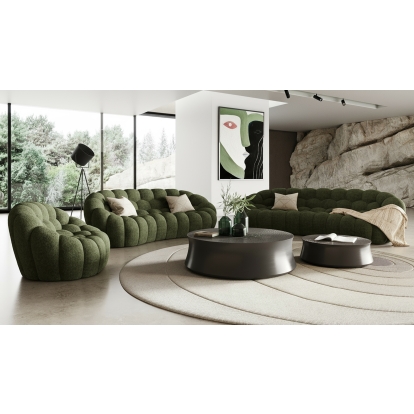 LA Furniture Yolonda Modern Curved Green Fabric Sofa Set VGEV2126C-SET-C-13 Contemporary Style by Vig Furnitrue Number 83408 Catch Home Goods