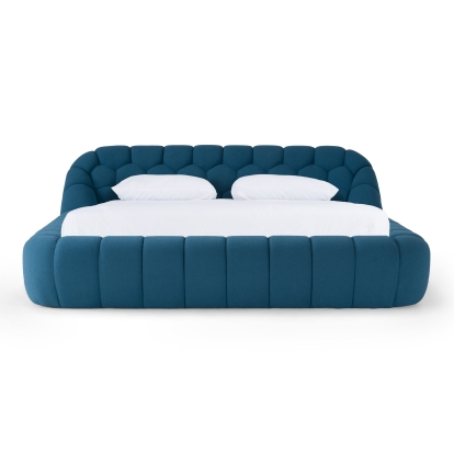 LA Furniture Yolonda Modern Dark Teal Fabric Bed VGEV-A127-BED-C-15 Contemporary Style by Vig Furnitrue Number 81886A|81887 Catch Home Goods