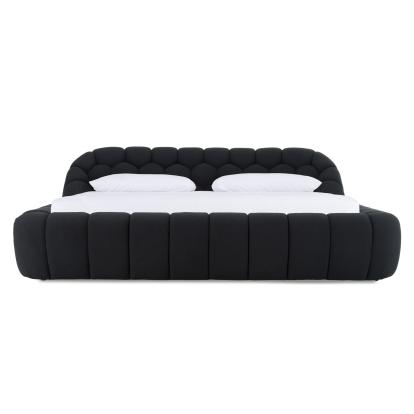 LA Furniture Yolonda Modern Black Fabric Bed VGEV-A127-BLK Contemporary Style by Vig Furnitrue Number 82843|82844 Catch Home Goods