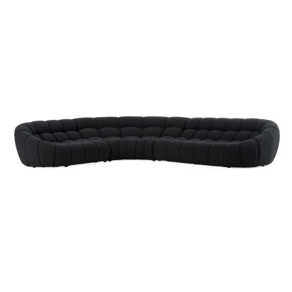 LA Furniture Yolonda Black Fabric Sectional Sofa VGEV-2126B-BLK Contemporary Style by Vig Furnitrue Number 82845 Catch Home Goods